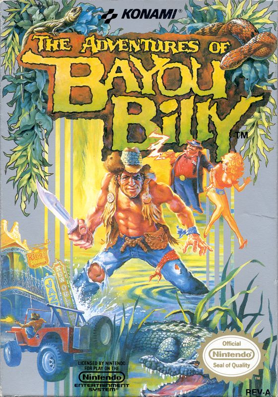 Adventures of Bayou Billy box art for NES